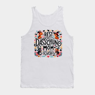 Funny Weiner Dog Gifts for Women - Best Dachshund Mom Ever funny Tank Top